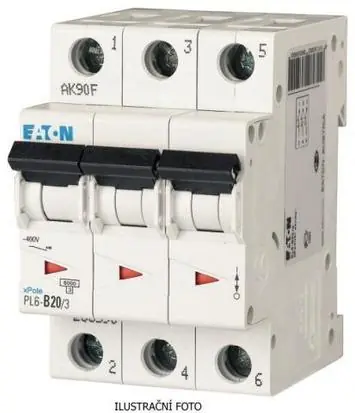 Jistič EATON PL6-20/C/3 6kA 286602 Nejprodávanější