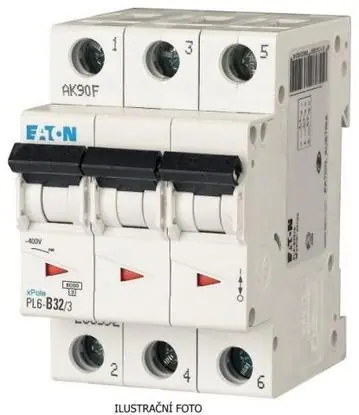 Jistič EATON PL6-32/C/3 6kA 286604 Nejlepší Volba