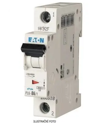 Víkendová Akce Jistič EATON PL6-6/C/1 6kA 286530