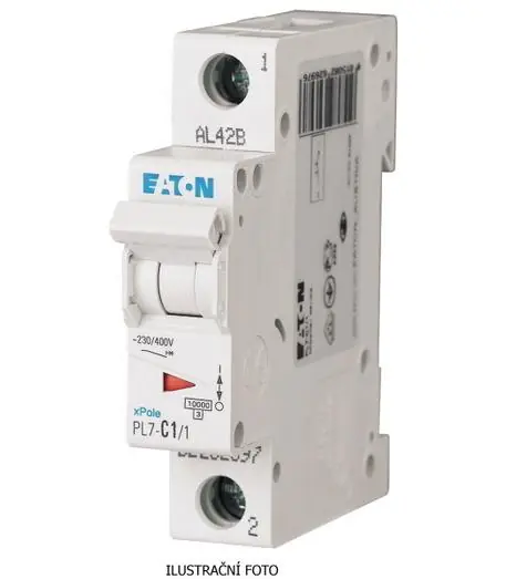 Jistič EATON PL7-1/C/1 10kA 262697 Cenová Bomba