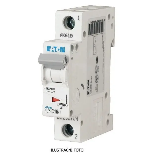Objednat Nyní Jistič EATON PL7-16/D/1 10kA 262716