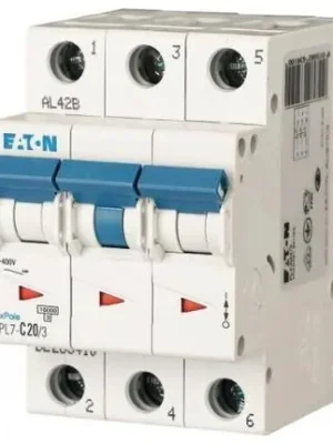Bezpečná Platba Jistič EATON PL7-20/C/3 10kA 263410