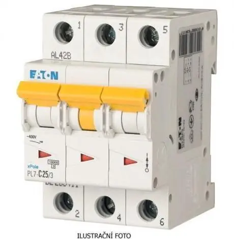 Nejlepší Volba Jistič EATON PL7-25/D/3 10kA 263423