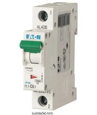 Značkový Jistič EATON PL7-6/B/1 10kA 262673