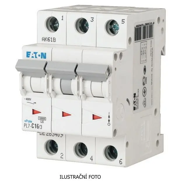 Odeslání Ihned Jistič EATON PL7-63/C/3 10kA 263415