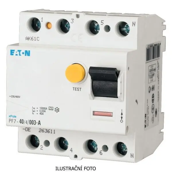 Přímo Od Výrobce Proudový chránič EATON PF7-40/4/003 40A 263586