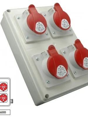 Zásuvková rozvodnice ROS 1600 4x1643, IP44 Expresní Doručení