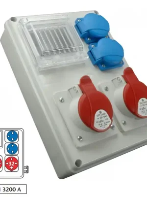 Hit Sezóny Zásuvková rozvodnice ROS-I 3200 A 2x3243+2x230V, IP44, 4 modulové okénko