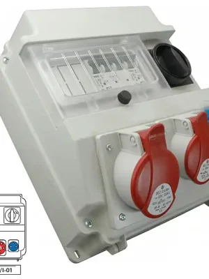 Must-Have Zásuvková rozvodnice ROS 7/I-01 1x3253+1x1653+1x230V, jištěná, se spínačem , IP54