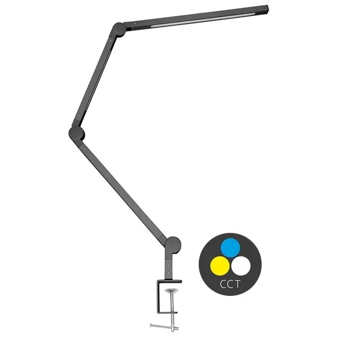 Sleva Stolní LED lampa Ecoplanet SPACE 8W+11W 700lm CCT černá LU19WT-CR