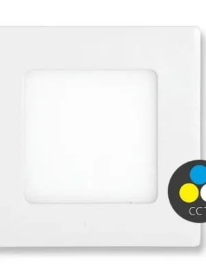 Vestavné svítidlo ECOPLANET RAFA 6W 490lm 3000/4000/6000K bílá IP44 LED-WSQ-CCT/6W/BI Levný
