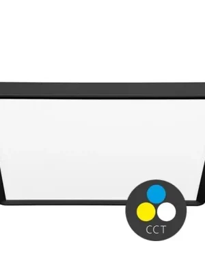 Akce Stropní LED svítidlo ECOPLANET TERY čtverec 24W 30cm CCT 2400lm IP40 černý lem W008S-CCT/24W/CR