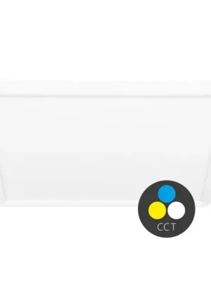 Nejlepší Volba Stropní LED svítidlo ECOPLANET TERY čtverec 32W 40cm CCT 3840lm IP40 bílý lem W008S-CCT/32W/BI