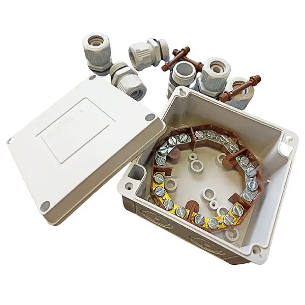 Jen Po Omezenou Doba Krabicová rozvodka + svorka, IP65, PA, 111x111x66mm