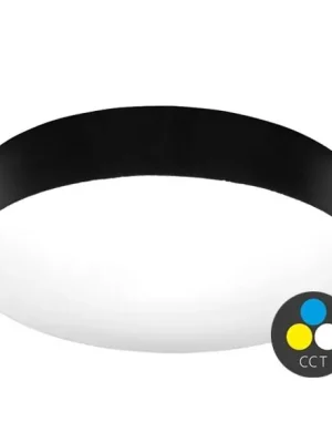 Stropní LED svítidlo ECOPLANET MAKARON kruh 24W 2040lm CCT IP44 černá WML300-CCT/24W/CR Nakupujte Hned