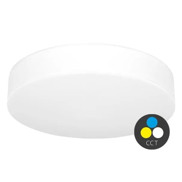 Stropní LED svítidlo ECOPLANET MAKARON kruh 36W 3060lm CCT IP44 bílá WML400-CCT/36W/BI Speciální Cena