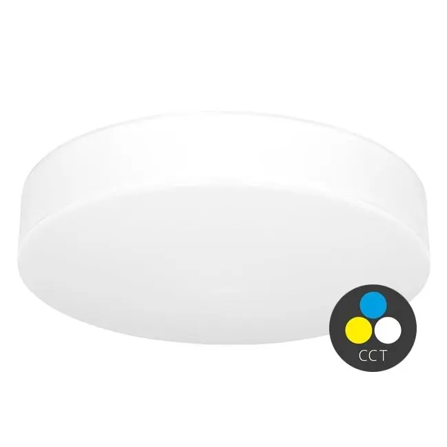 Stropní LED svítidlo ECOPLANET MAKARON kruh 50W 4250lm CCT IP44 bílá WML500-CCT/50W/BI Sezónní Sleva