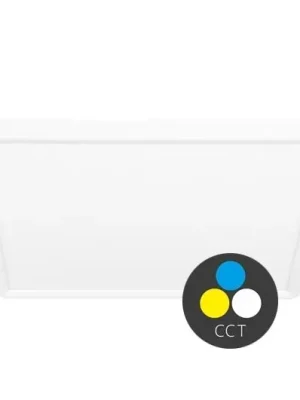 Stropní LED svítidlo ECOPLANET TERY čtverec 24W 30cm CCT 2400lm IP40 bílý lem W008S-CCT/24W/BI Finální Výprodej