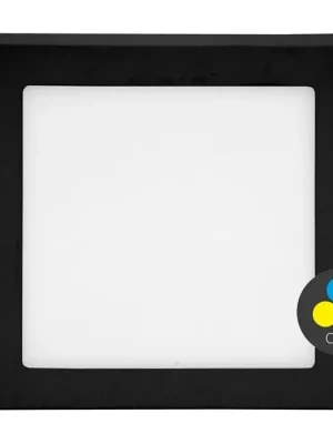 Přisazený LED čtverec Ecoplanet RAFA 2 22,5x22,5cm 18W CCT IP44 1550lm černá LED-CSQ-CCT/18W/CR Odeslání Ihned