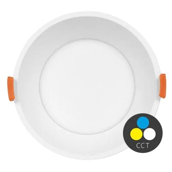 Dokud Zásoby Vydrží Vestavné LED svítidlo ECOPLANET TINA kruh 12cm 12W CCT IP20 1560lm LED-IN01R-UGR/CCT/12W