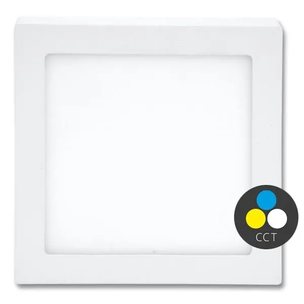 Sezónní Sleva Přisazené svítidlo ECOPLANET RAFA 2 22,5x22,5cm 18W 1550lm CCT IP20 LED-CSQ-CCT/18W/BI
