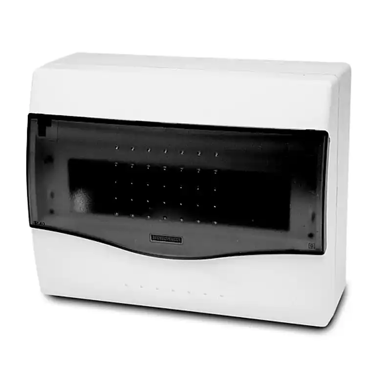 FAM Rozvodnice NUOVA 3608 IP40, 8mod., na omítku, průhl. dveře, 195x238x100mm Cenová Bomba