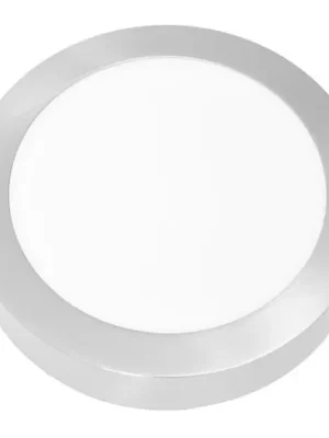 ECOPLANET LED SVÍTIDLO SMD KRUH PŘISAZENÝ 22,5CM 18W 2700K 1530LM IP20 BROUŠENÝ HLINÍK LED-CSL-18W/27/CHR Nakupujte Hned