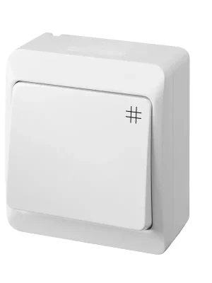 Famatel 5338-02 GALATEA IP44 Přepínač křížový č.7 (bílá) Super Cena