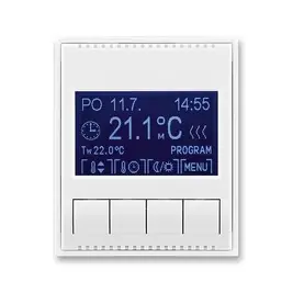 ABB 3292E-A10301 03 Element Termostat univerzální programovatelný, bílá/bílá Ověřený