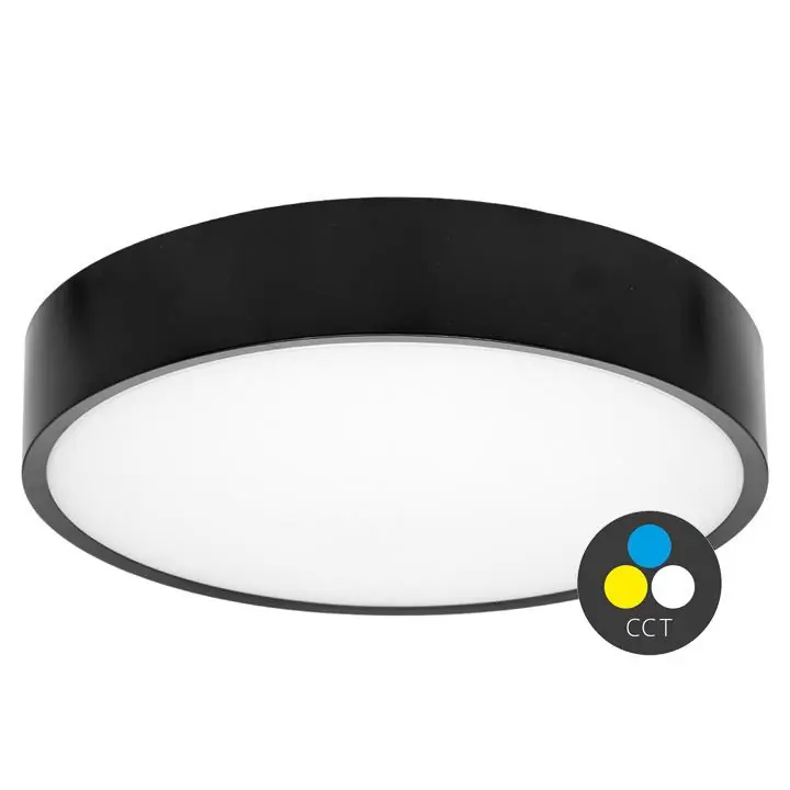 Ověřený ECOPLANET SVÍTIDLO LED 25W CCT 2750LM IP65 ČERNÁ WMAT350-25W/CR