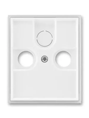 ABB 5011E-A00300 01, Element Kryt zásuvky TV+R+SAT; bílá/ledová bílá Akce