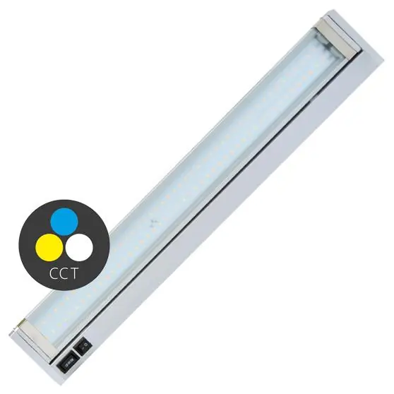 ECOPLANET SVÍTIDLO LED KUCHYŇSKÉ GANYS SMD 5,5W 480LM 3000-6500K 36CM STŘÍBRNÁ TL2016-CCT/5,5W Aktuální