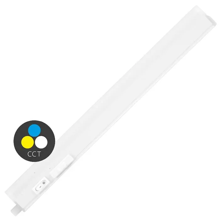 ECOPLANET SVÍTIDLO LED KUCHYŇSKÉ SLICK 22W 2640LM 3000-6500K 147CM IP20 BÍLÁ TL2001-CCT/22W Nízká Cena