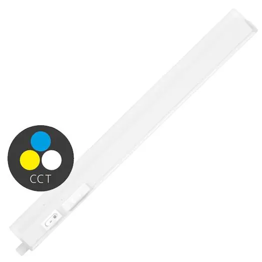 ECOPLANET SVÍTIDLO LED KUCHYŇSKÉ SLICK 9W 1080LM 3000-6500K 57CM IP20 BÍLÁ TL2001-CCT/9W Jen Po Omezenou Doba