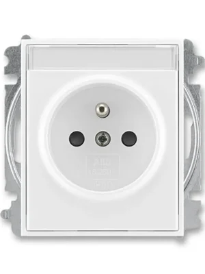 ABB 5519E-A02352 03 Element Zásuvka jednonásobná, chráněná, s clon., s bezšr. sv., s popis. polem Expresní Doručení