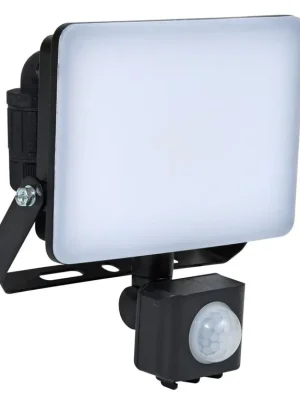 Vrácení Zdarma LED reflektor s pohybovým čidlem ECOLITE FIST 20W 1800 lm 5000K IP44 černý