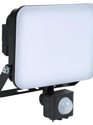 Autentický LED reflektor s pohybovým čidlem ECOLITE FIST 30W 2700 lm 5000K IP44 černý