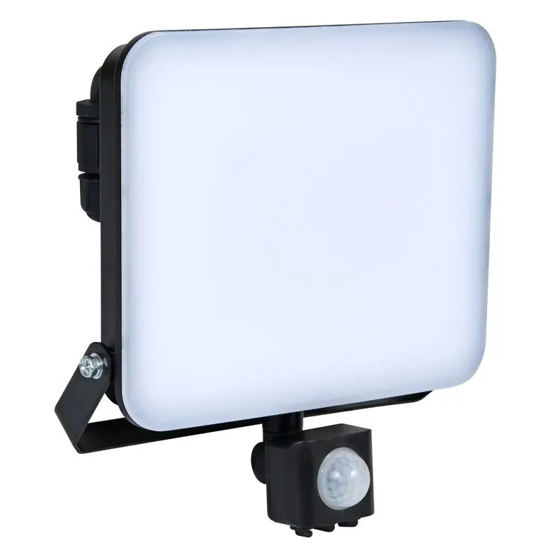 LED reflektor s pohybovým čidlem ECOLITE FIST 20W 4500 lm 4000K IP44 černý Nejlepší Volba