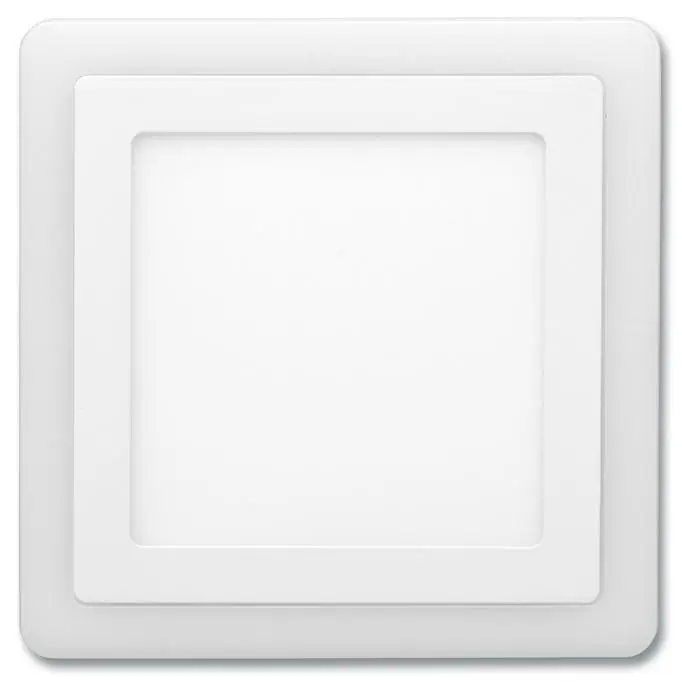 Zlevněný ECOPLANET SVÍTIDLO SMD HRAN. DVOJBAREV. 24,5CM 18W+6W 4000K+2700K IP20 1200LM LED-DUO-S18W