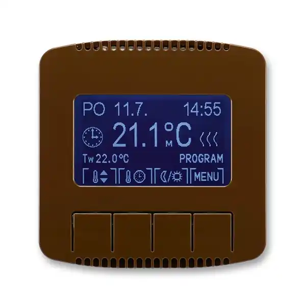 Tovární Cena ABB Tango termostat pokojový hnědý 3292A-A10301 H programovatelný