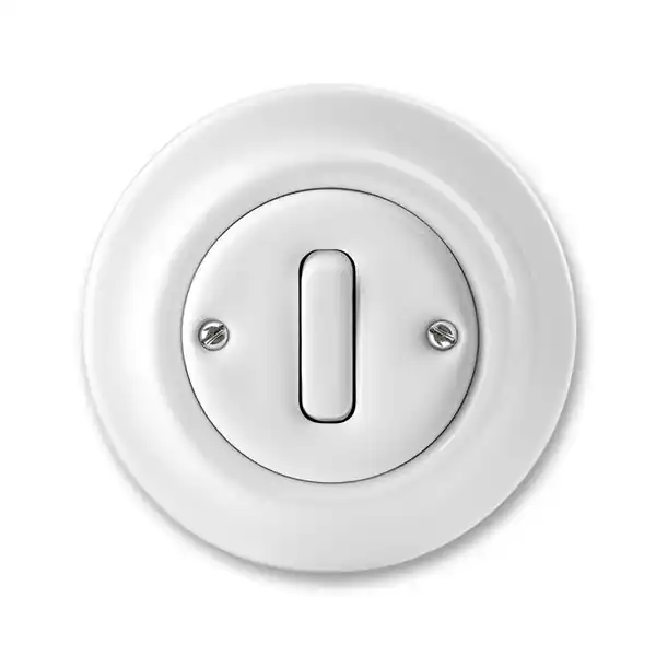 ABB Decento tlačítko č.6/0 bílá-porcelán 3559K-C86345 se svorkou N Sleva