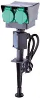 Oblíbený ECOPLANET XHWS-F03 ZAHRADNÍ SLOUPEK 4X ZÁSUVKA