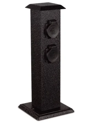 Nová Kolekce ECOPLANET XSMM-204F ZAHRADNÍ SLOUPEK 4X ZÁSUVKA S KRYTEM IP44
