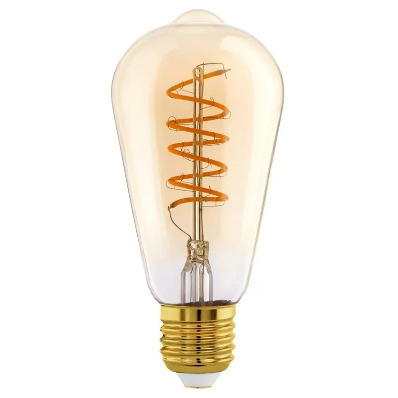 Nejlepší Volba LED žárovka Edison EGLO ST64 E27 8E (60W) 806 lm 2700K 827 filament jantarová