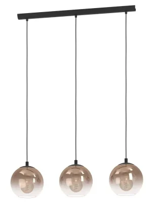 Must-Have Závěsné svítidlo EGLO ARISCANI 1 3xE27 IP20 černá měděná 901924
