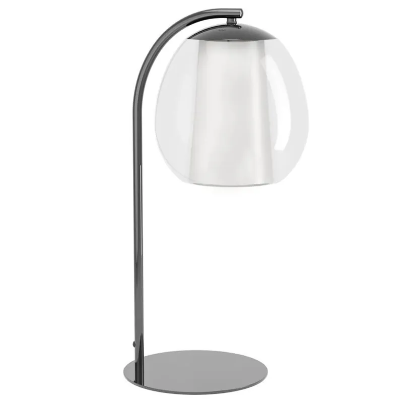 Autentický EGLO SVÍDILO LED 390461 MENORCA 1X5,5W 1X1,6W 600LM 2200-6500K IP20 STMÍVATELNÉ STOLNÍ OCEL ČERNÝ NIKL