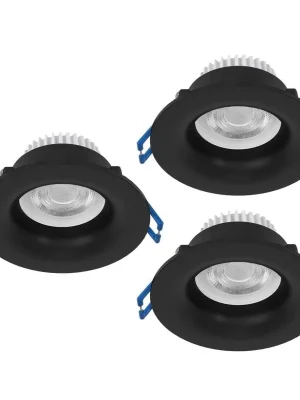 EGLO SVÍTIDLO 902274 SALABATE 3X5W 3X540LM 2700K 4000K 6500K IP65 VESTAVNÉ HLINÍK ČERNÁ Nakupujte Hned
