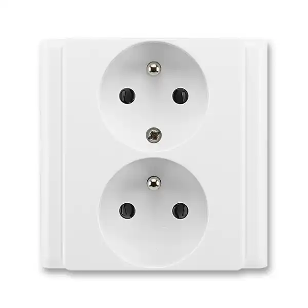 Tovární Cena Zásuvka Classic dvojnásobná bílá 2x(2P+PE) ABB 5512-2249 B1