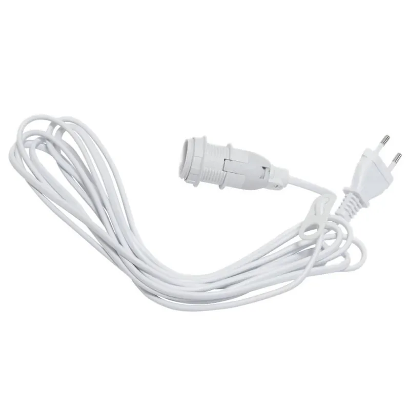 Kabel EGLO BASIC E14 3,5m IP20 bílá 410459 Akce