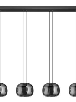 Přímo Od Výrobce Závěsné svítidlo EGLO HORTUNAS 4x5,8W 3000K IP20 černá ocel 390433